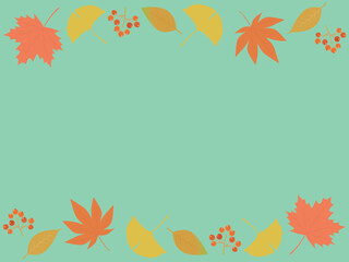 秋イメージの背景素材　秋の植物