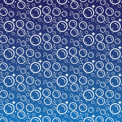 Soap bubbles seamless pattern. Vector background