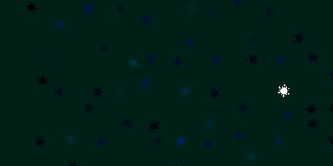 Light blue, green vector texture with disease symbols.