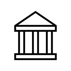 Museum courthouse vector icon symbol design