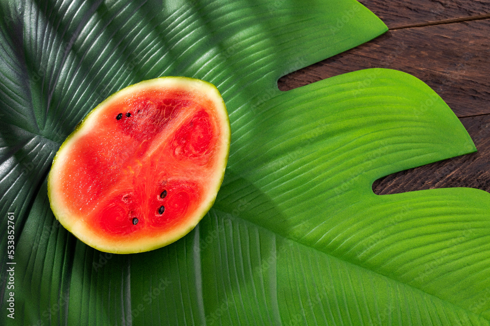 Canvas Prints Citrullus lanatus - Organic sweet tropical watermelon