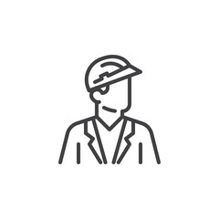 Architect avatar line icon