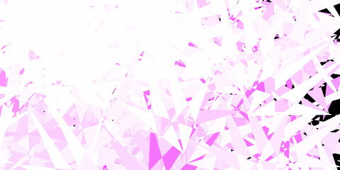 Light purple vector backdrop with triangles, lines.