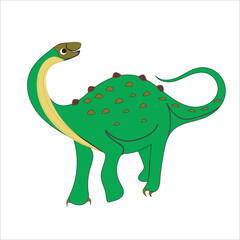 Cartoon Tyrannosaurus Rex Dinosaur Vector Illustration stock illustration