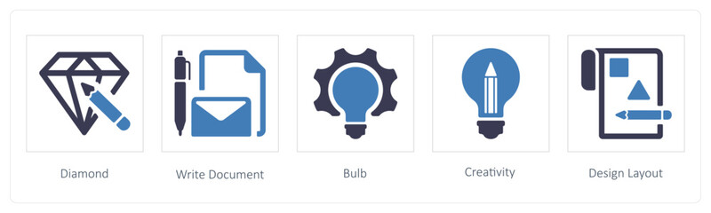 Diamond, Write Document and Bulb