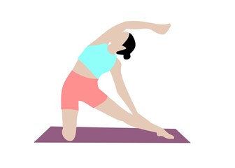 yoga pose silhouette