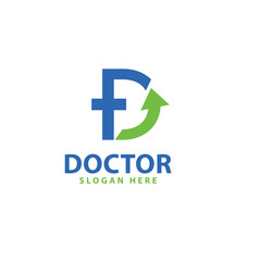 Medical logo template design vector. Cross icon