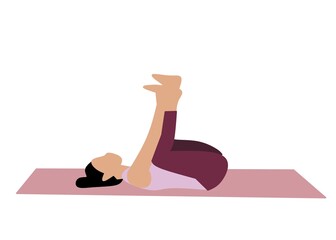 person doing yoga