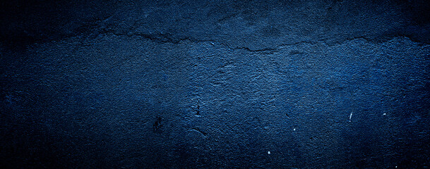 dark black abstract blue texture cement concrete wall background 