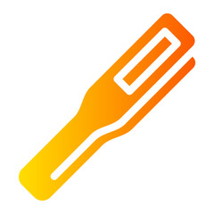 flat iron gradient icon