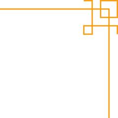 corner frame art deco outline stroke in golden color for classy and luxury style. premium vintage line art design element