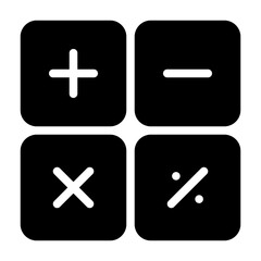 Obraz premium calculator Solid icon