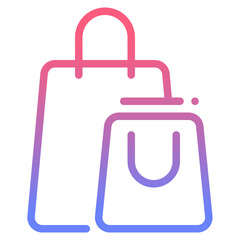 Bag gradient icon