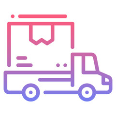 Shipping gradient icon