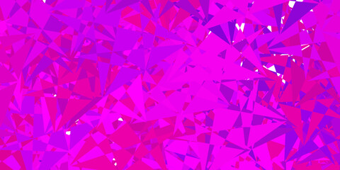 Fototapeta premium Light red, yellow vector pattern with polygonal shapes.