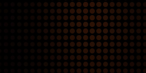 Dark Brown vector background with bubbles.