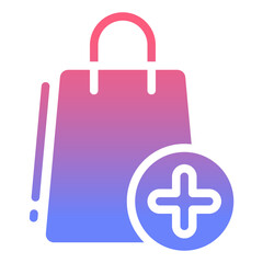 Fototapeta premium Add gradient icon