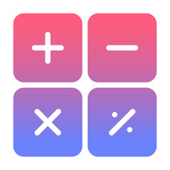 calculator gradient icon