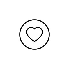 heart icon. Chat symbol with heart vector