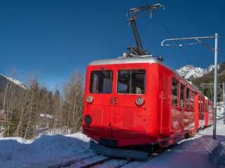 Train du Montenvers a Chamonix en France