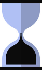 hourglass design illustration isolated on transparent background