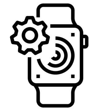 recommend clip art: Watch Outline icon
