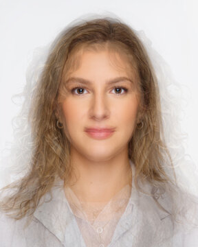 morphed photo - average face of a woman