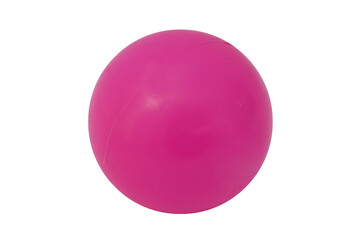 Pink round plastic ball, png stock photo file cut out and isolated on a transparent background
