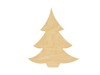 Fototapeta premium wooden model Spruce on a white background, isolated on white, PNG