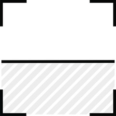 Scanning frame sign. Digital authentication icon. Biometric authorization.