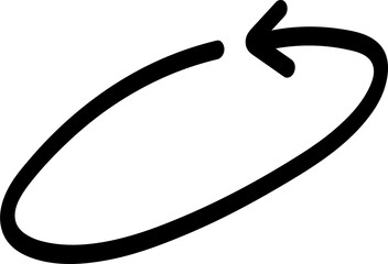 Black hand drawn arrow mark. Doodle design illustration.	