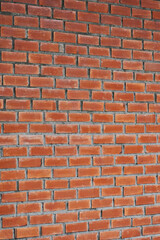 Background of the red brick wall