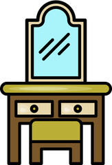 home interior icon illustration