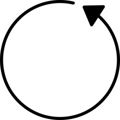 arrow circle design illustration isolated on transparent background