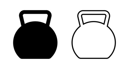 Kettlebell icon set. Weight Icon Set. Vector.