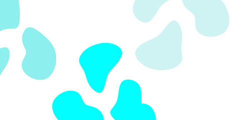 Light blue, green vector pattern with abstract shapes.
