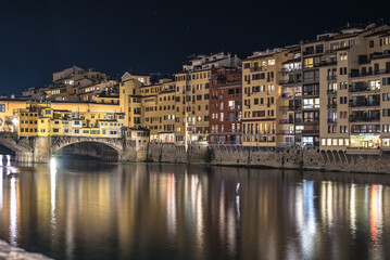 Fototapeta na wymiar Florence by night in High Quality