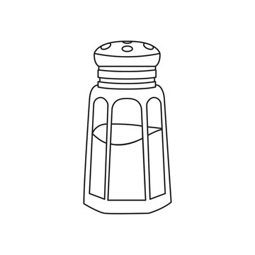 Salt Shaker line icon symbol sign vector illustration