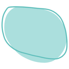 Abstract shape hand drawn doodle illustration