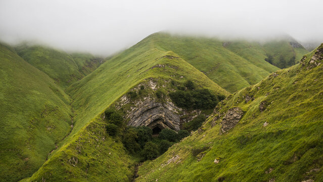 Wonderful Cueva de Arpea in Selva de Irati, Navarra, the Pyrenees.