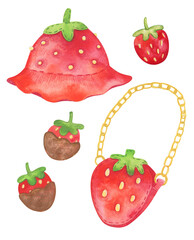 trawberry shaped accessories