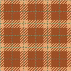 Brown Plaid Tartan Seamless Pattern