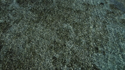 drone photo of reef in the ocean