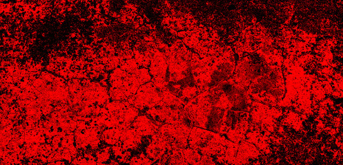 Scary elements.Black abstract texture for background.Aesthetic.Black and red grunge texture. Scary red black background