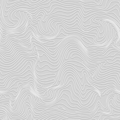 White curved line seamless pattern