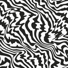 Psychedelic curved lines. Seamless texture - 533888519