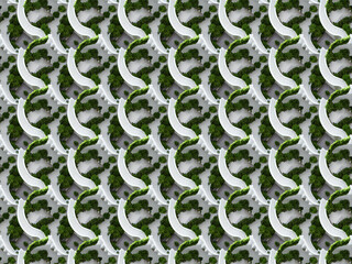 Hintergrund - Backdrop - gekachelt - erweiterbar - Illustration © Korea Saii