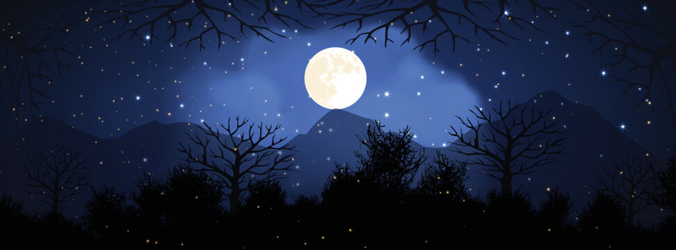 Full Moon Facebook Covers