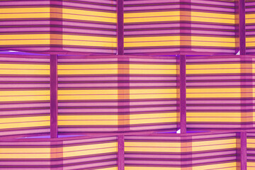 Lilac with yellow background in the form of horizontal lines.