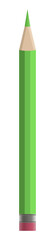 Naklejka premium Green sharp pencil isolated